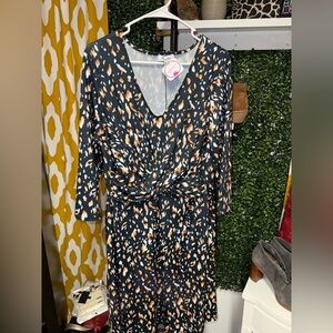 Stylish Women's Dress with Animal Print